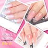 DEROI 8ml Extension Gel Nails Polish Glitter Pink